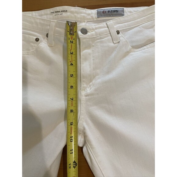 AG Adriano Goldschmied The Prima Ankle Cigarette Ankle Jean‎ White -Size 31R - Picture 13 of 14